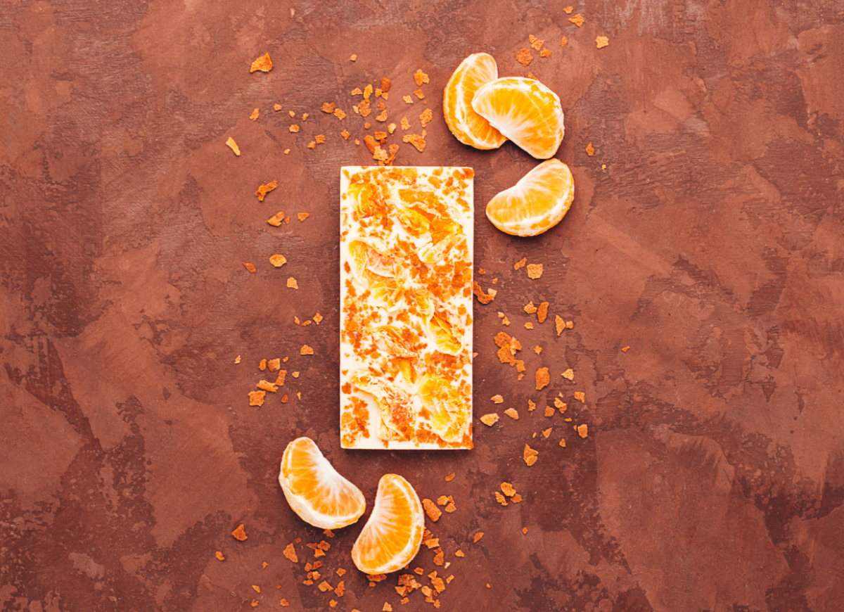 Receta turrón de mandarina con toque de sal
