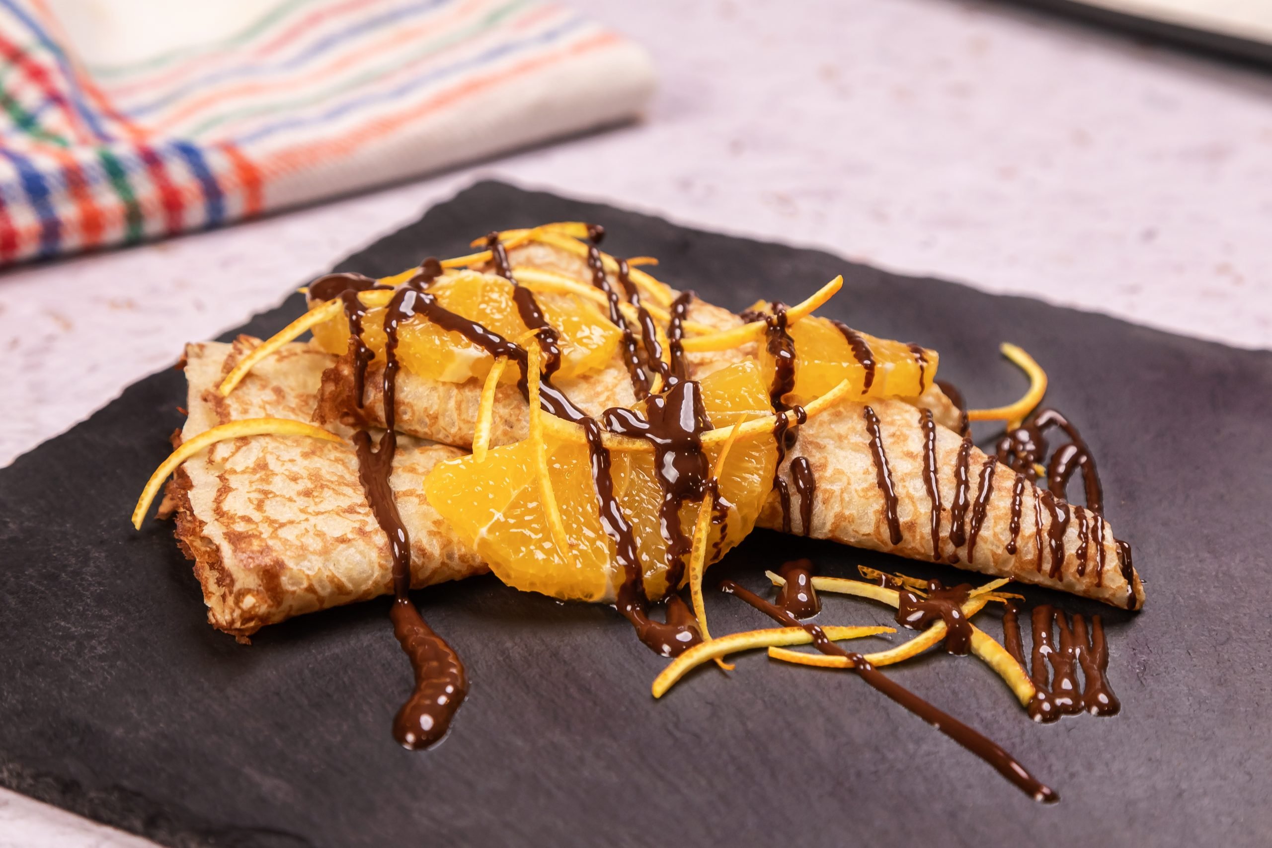 Receta crepes con naranja y crema dulce Receta crepes con naranja y crema dulce