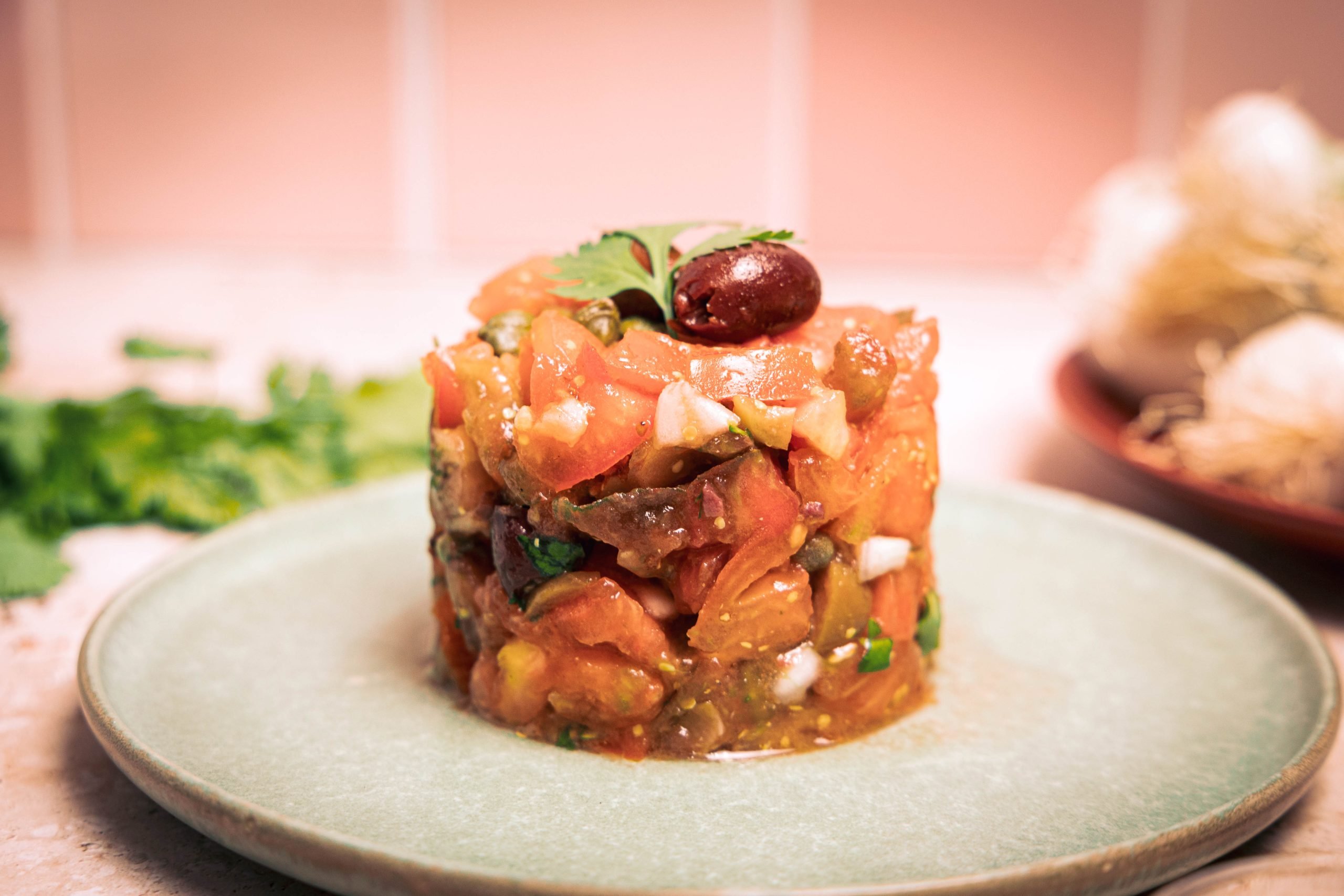 Receta tartar de tomates frescos Receta tartar de tomates frescos